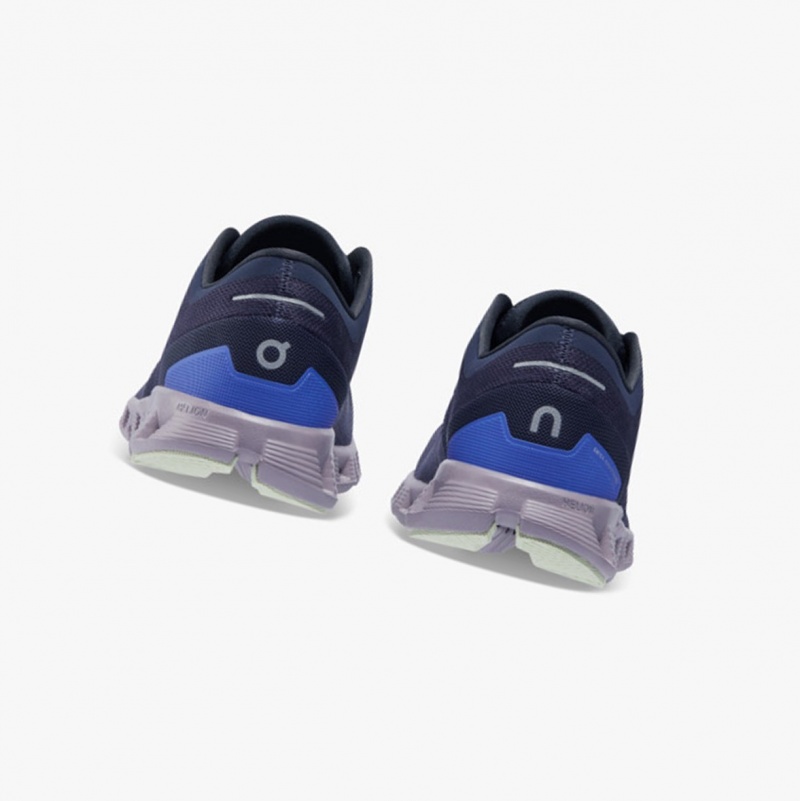 On Cloud X 3 Training Shoes Midnight/Heron | FMK-523401