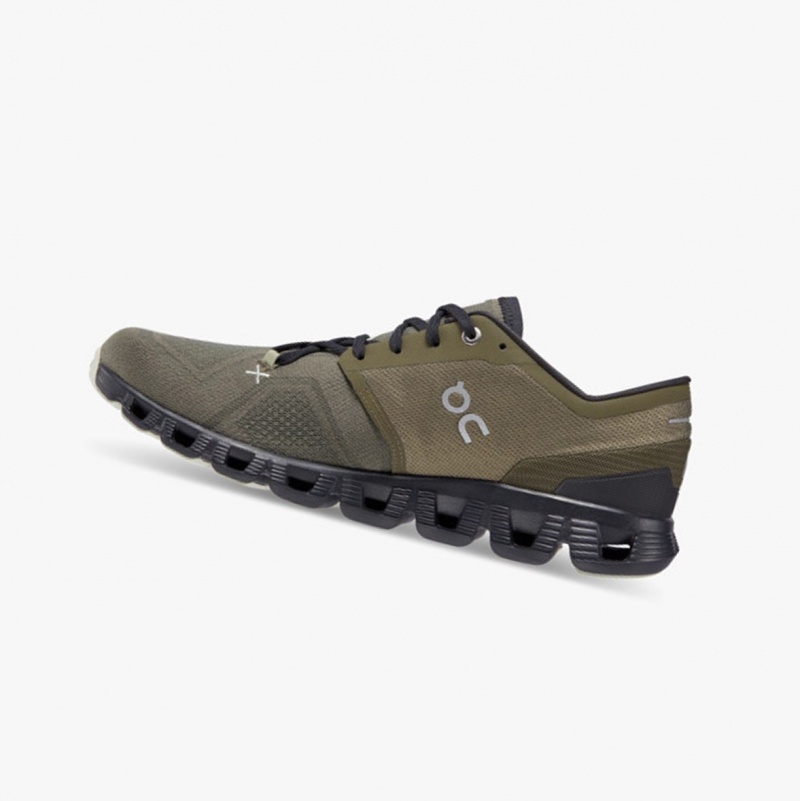 On Cloud X 3 Training Shoes Olive/Reseda | BED-410956