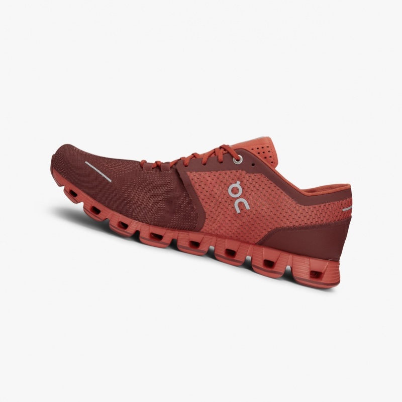 On Cloud X Training Shoes Burgundy | OXV-658710