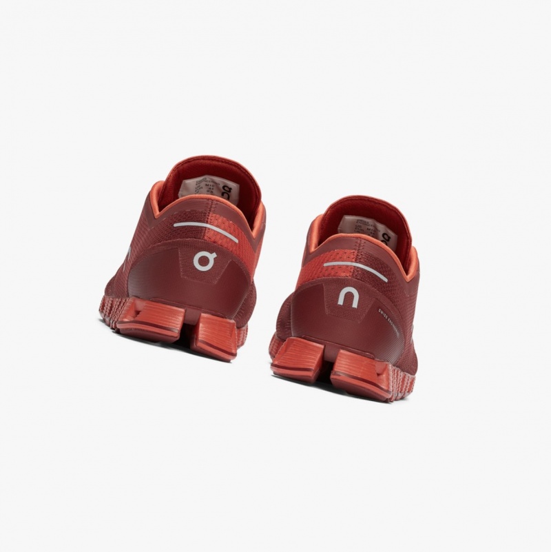 On Cloud X Training Shoes Burgundy | OXV-658710