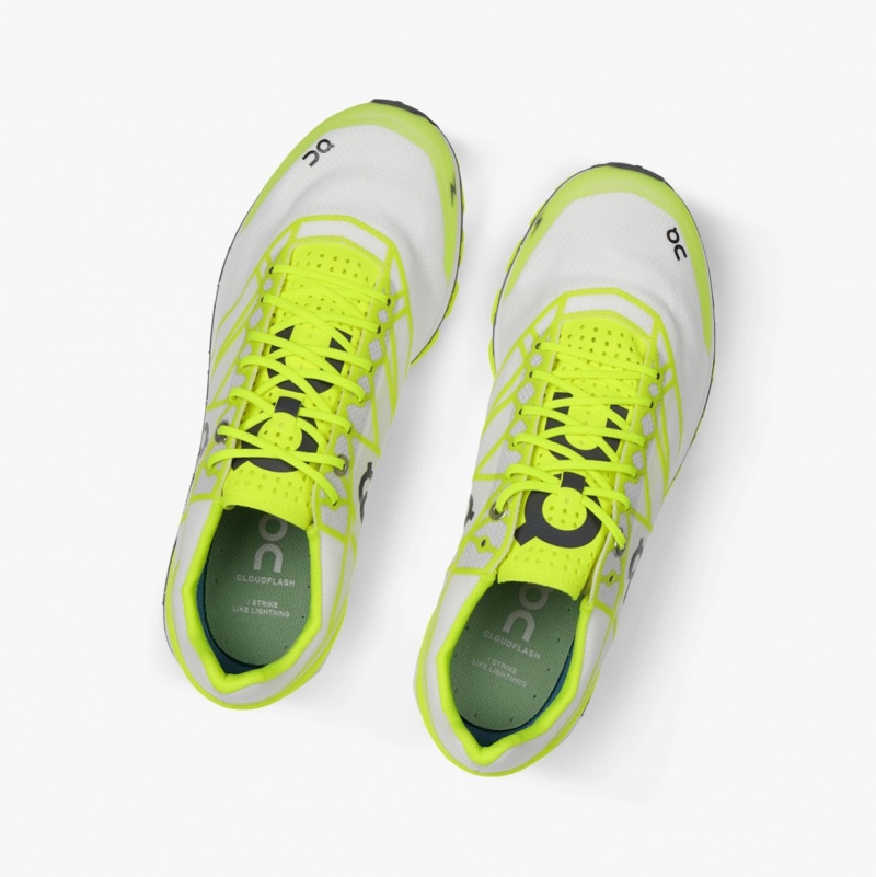 On Cloudflash Road Running Shoes Green | ARV-425893