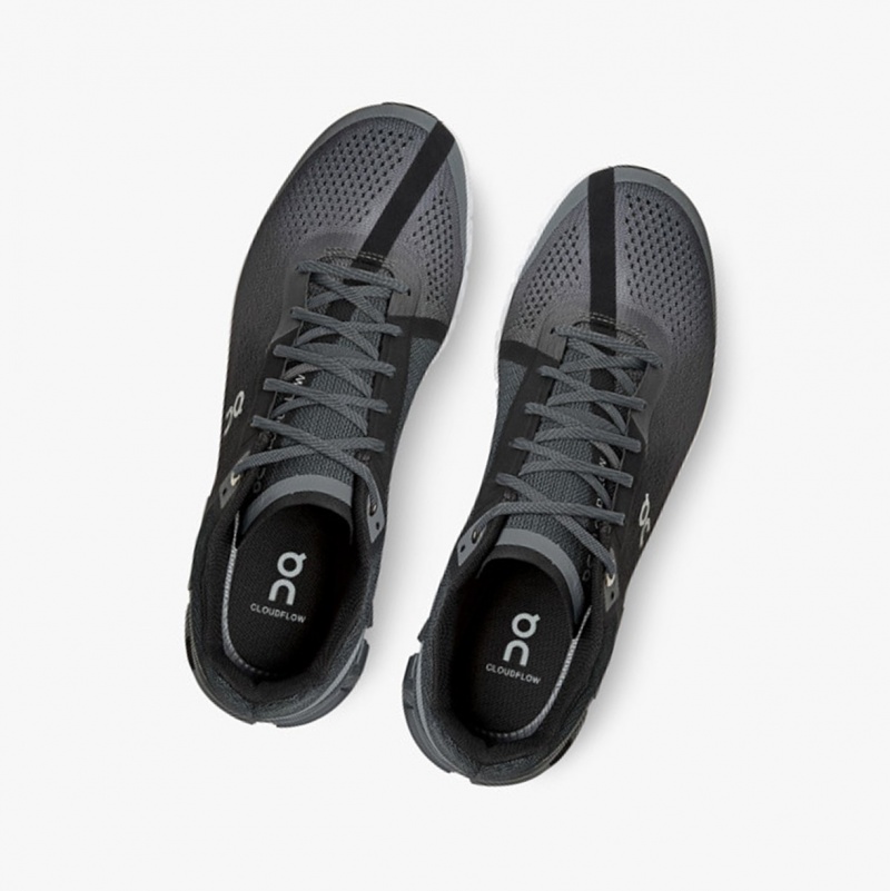 On Cloudflow Training Shoes Black/Asphalt | JOW-506891