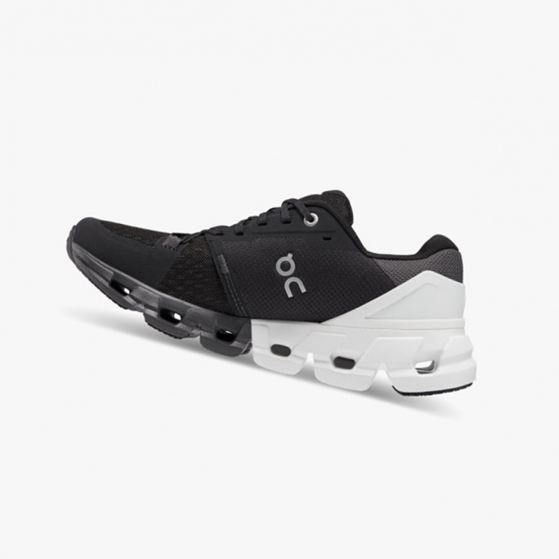 On Cloudflyer 4 Running Shoes Black/White | BVX-019246