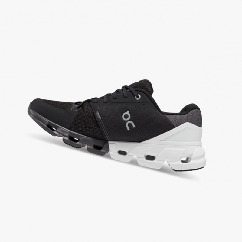 On Cloudflyer 4 Running Shoes Black/White | LAD-206154