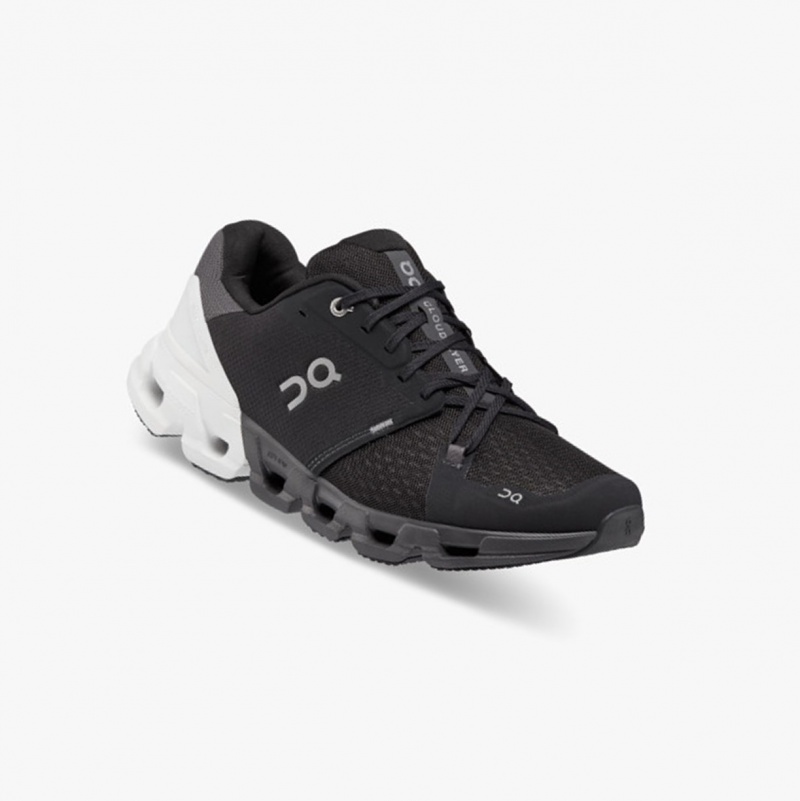 On Cloudflyer 4 Running Shoes Black/White | LAD-206154