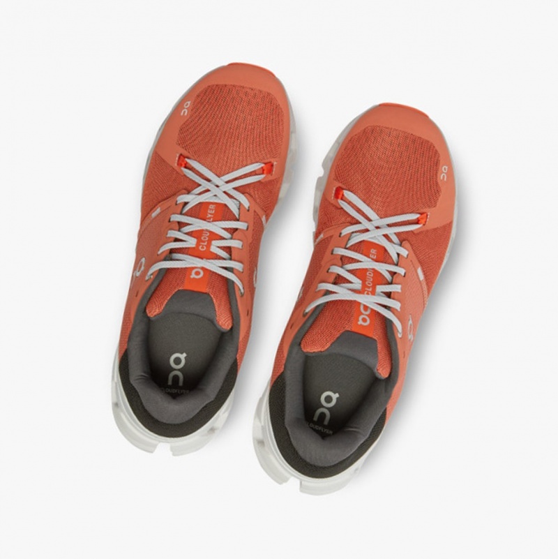 On Cloudflyer 4 Running Shoes Ginger/White | BSU-702145