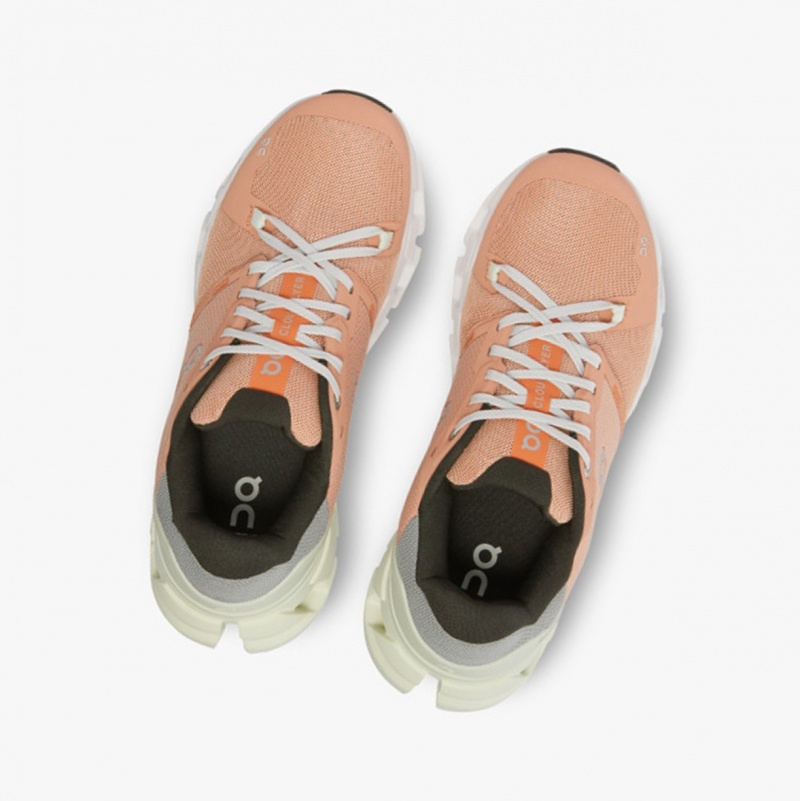 On Cloudflyer 4 Running Shoes Peach/Aloe | QWF-153628