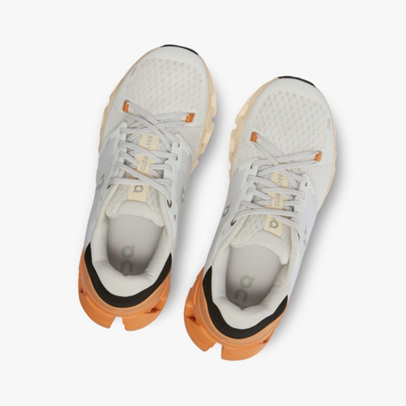 On Cloudflyer 4 Running Shoes White/Copper | NYV-853469