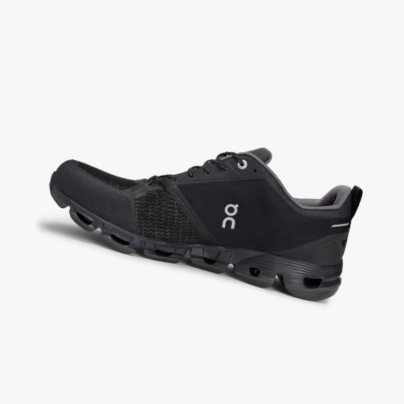 On Cloudflyer Waterproof Road Running Shoes Black | BOI-780236