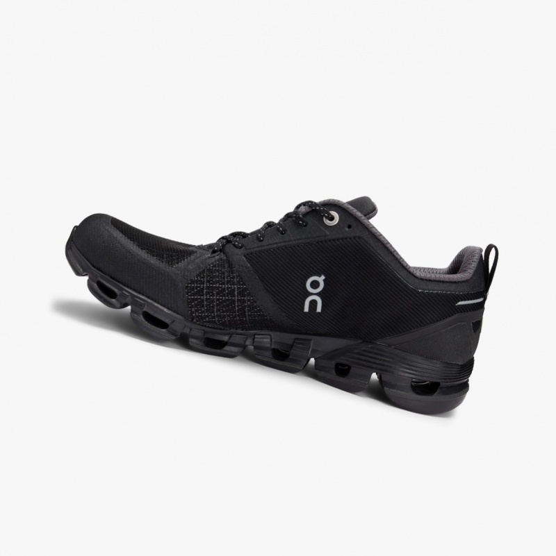 On Cloudflyer Waterproof Road Running Shoes Black | JQH-258197