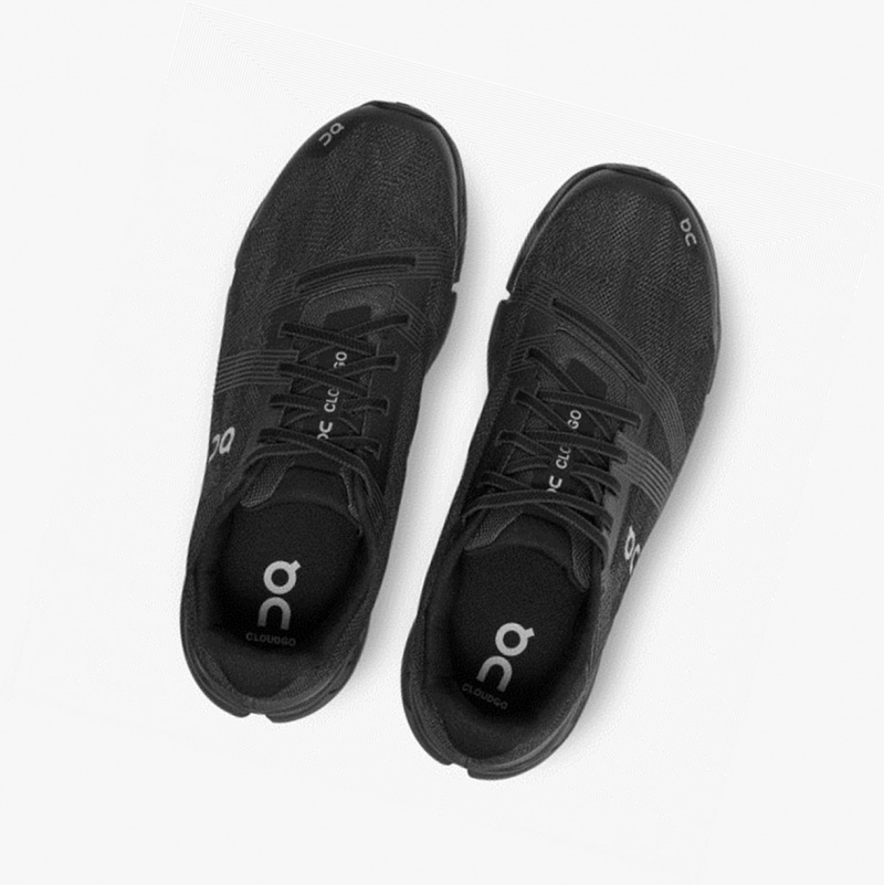 On Cloudgo Wide Running Shoes Black/Eclipse | RVN-253894