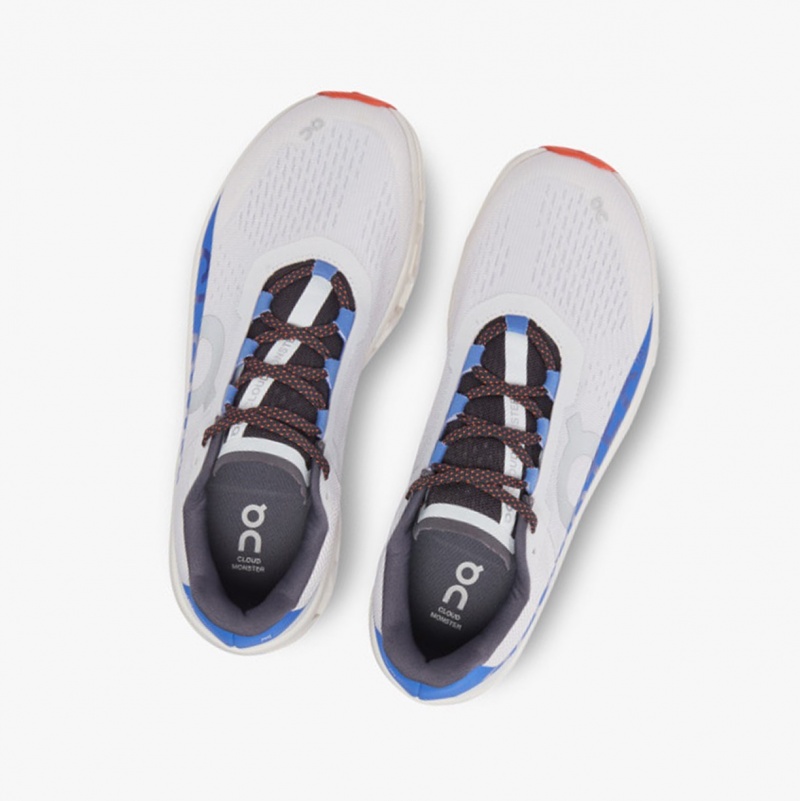 On Cloudmonster Training Shoes Frost/Cobalt | NDT-462530