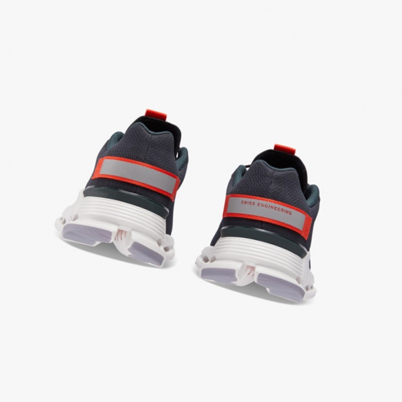 On Cloudnova Form Running Shoes Black/Flame | NAQ-601798