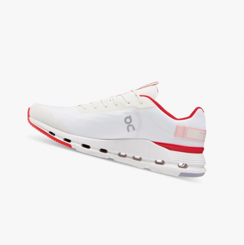 On Cloudnova Form Running Shoes White/Red | RCK-970241