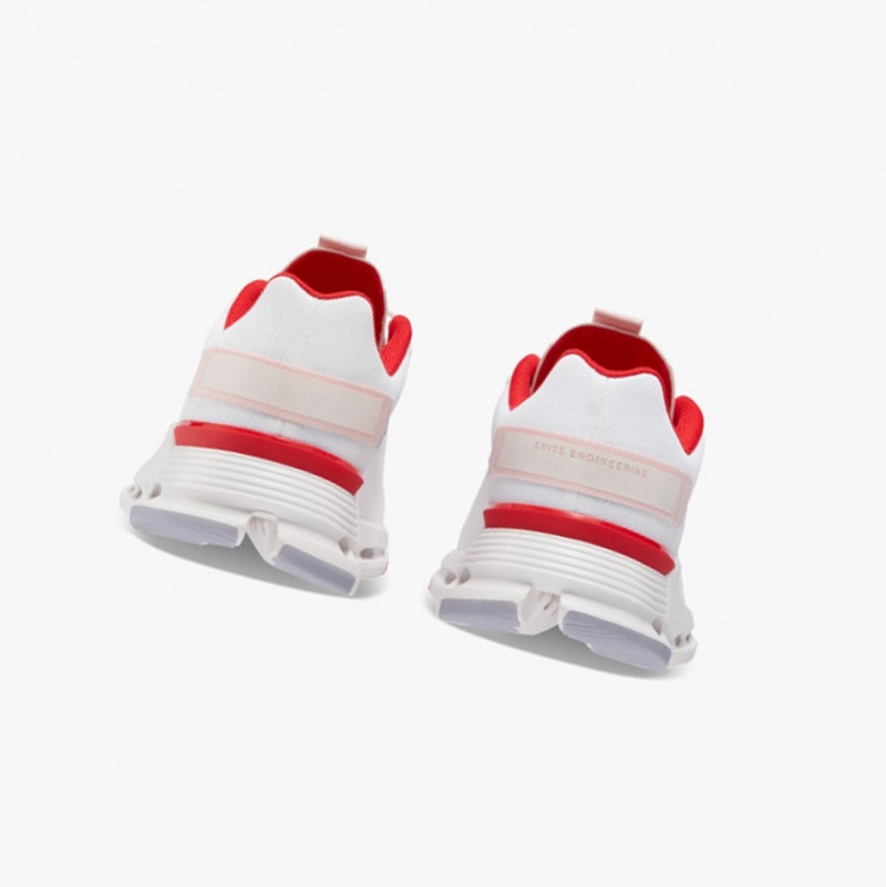 On Cloudnova Form Running Shoes White/Red | RCK-970241