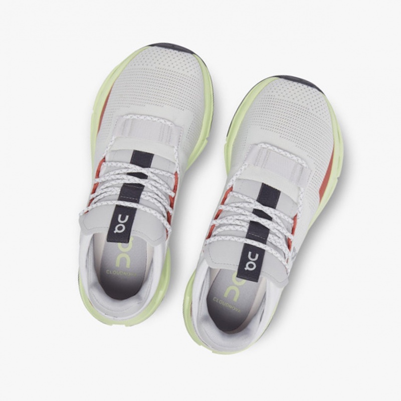 On Cloudnova Sneakers White/Limelight | VDX-784652