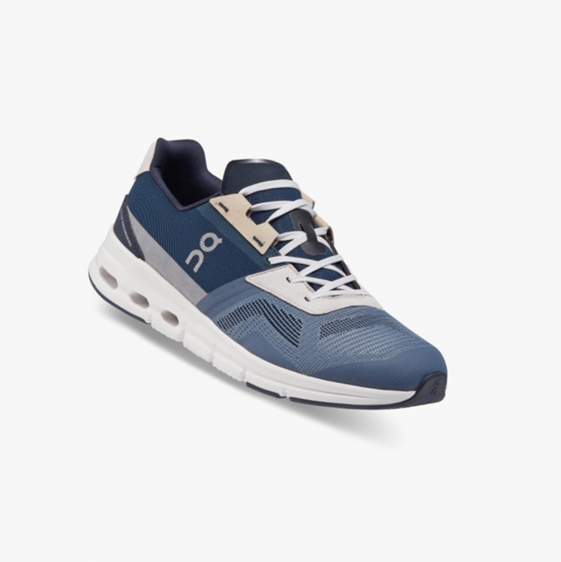 On Cloudrift Running Shoes Metal/Navy | LOU-015482