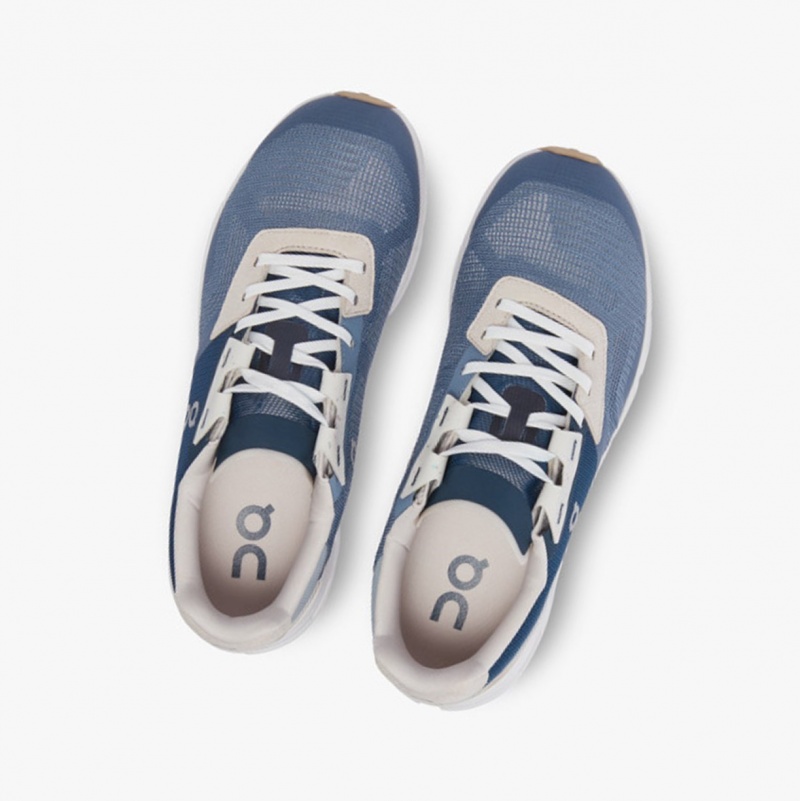 On Cloudrift Running Shoes Metal/Navy | SNY-490138