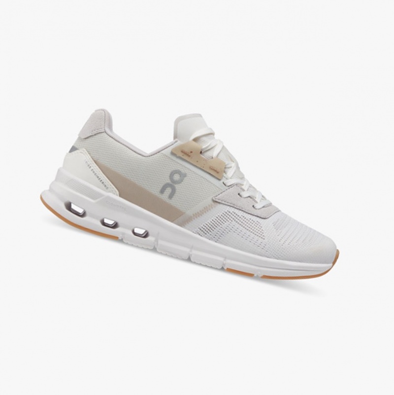 On Cloudrift Running Shoes White/Sand | DLG-364598