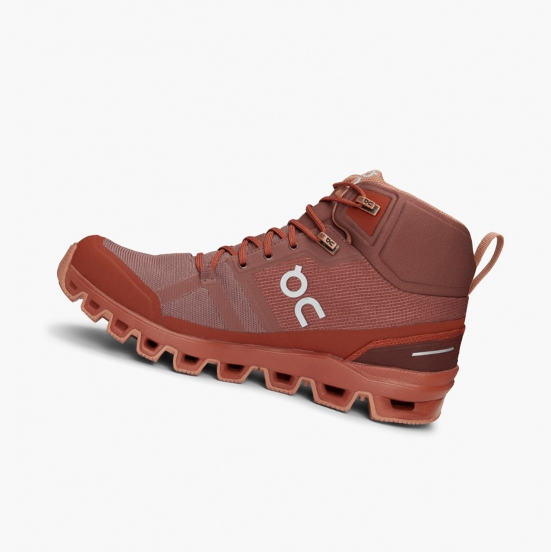 On Cloudrock Waterproof Hiking Boots Hazel | QUW-843912