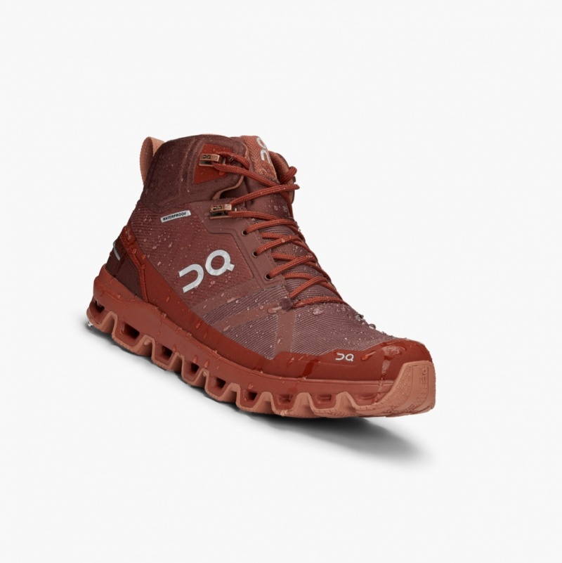 On Cloudrock Waterproof Hiking Boots Hazel | QUW-843912