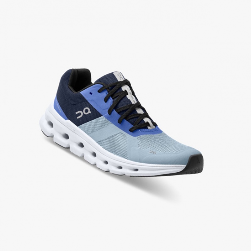 On Cloudrunner Running Shoes Chambray/Midnight | ASD-350147