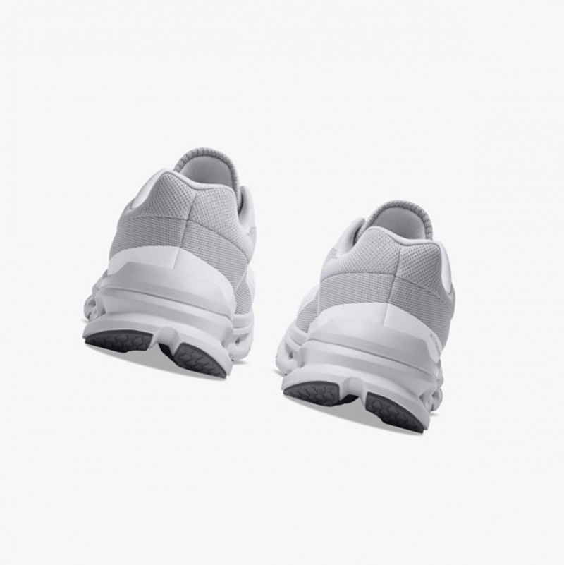 On Cloudrunner Running Shoes White/Frost | QUN-317620