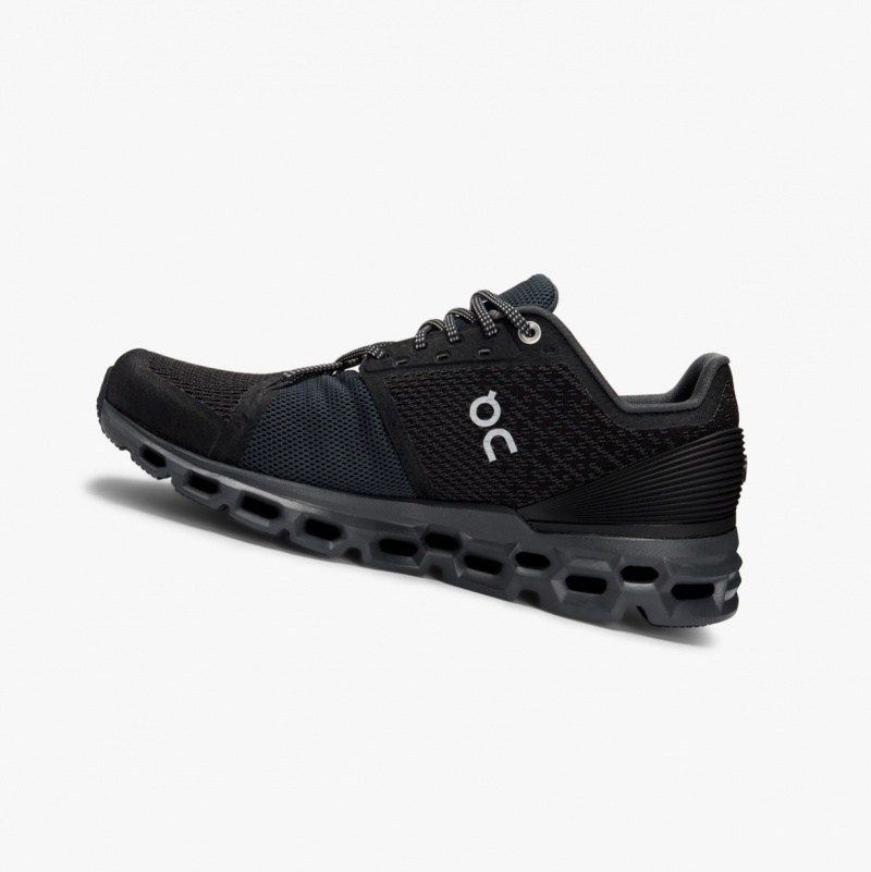 On Cloudstratus Road Running Shoes Black | SXJ-421985