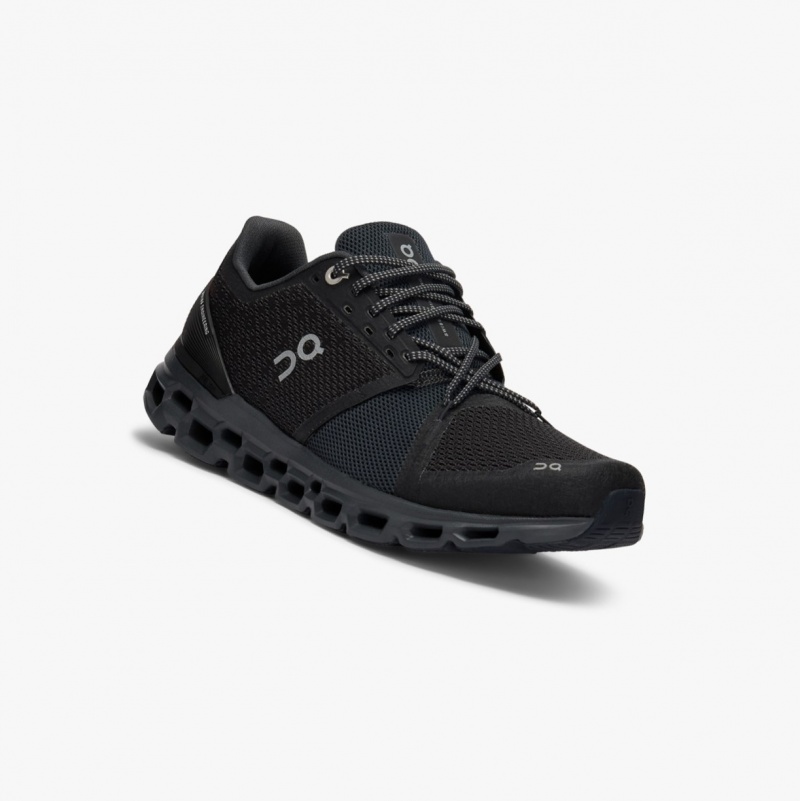 On Cloudstratus Road Running Shoes Black | SXJ-421985