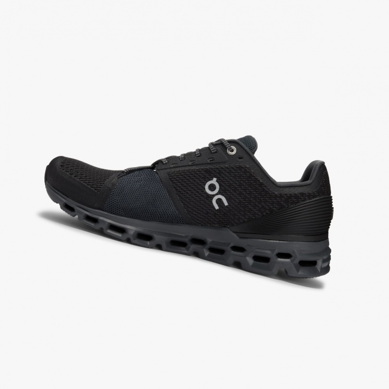 On Cloudstratus Road Running Shoes Black | KSU-486093