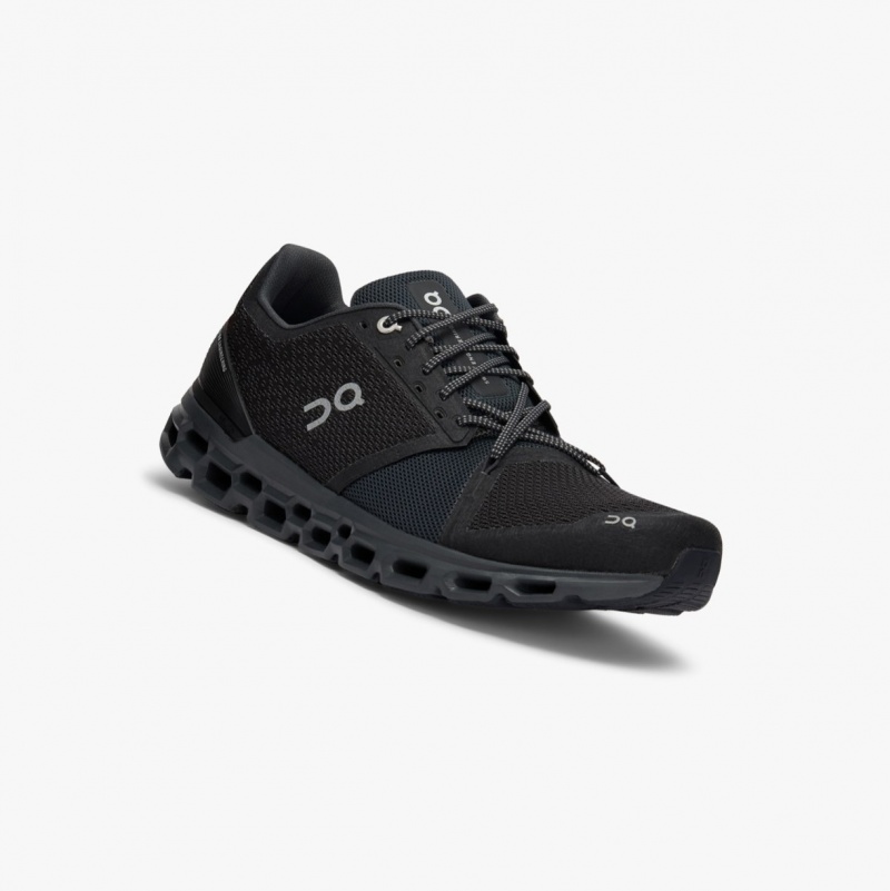 On Cloudstratus Road Running Shoes Black | KSU-486093