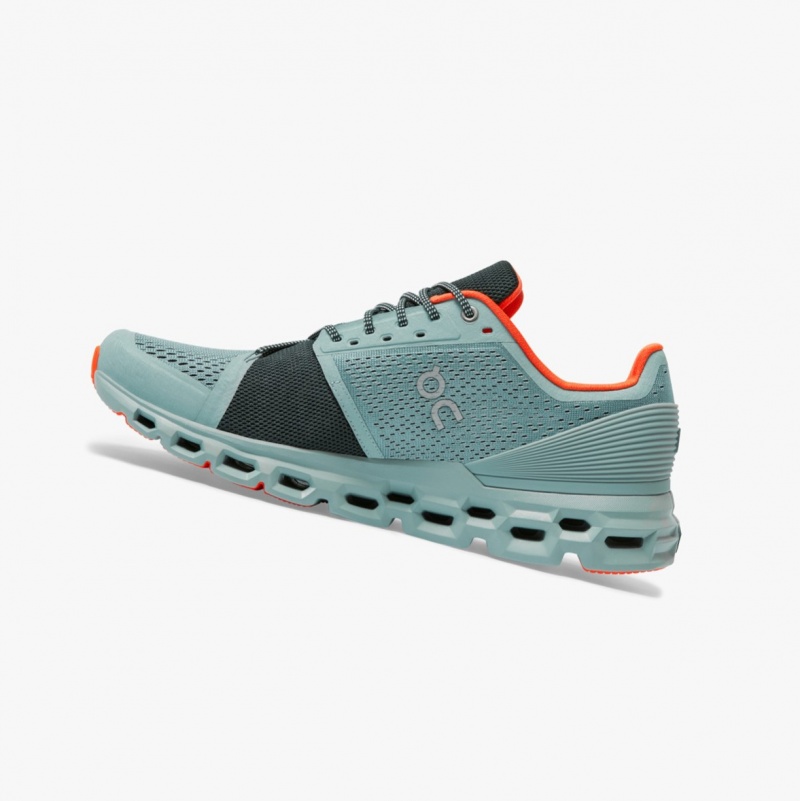 On Cloudstratus Road Running Shoes Blue | GYE-502483