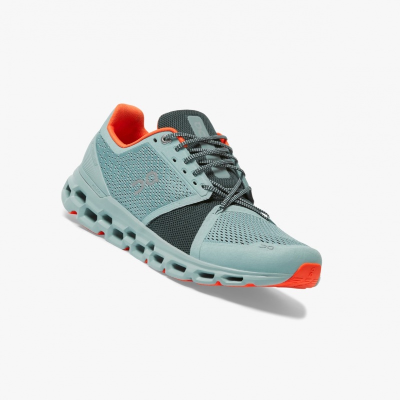 On Cloudstratus Road Running Shoes Blue | GYE-502483