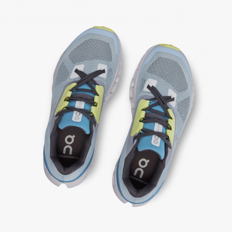 On Cloudstratus Road Running Shoes Chambray/Lavender | LIN-671904