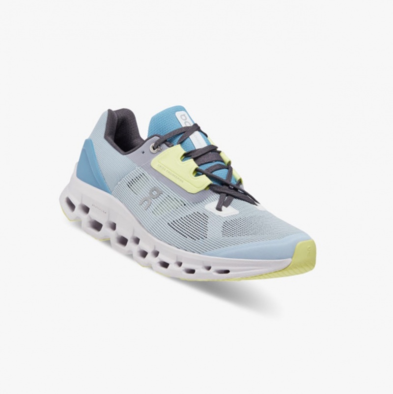 On Cloudstratus Road Running Shoes Chambray/Lavender | LIN-671904