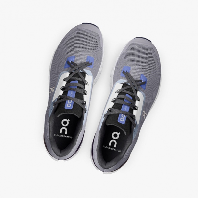 On Cloudstratus Road Running Shoes Fossil/Midnight | ICV-065719