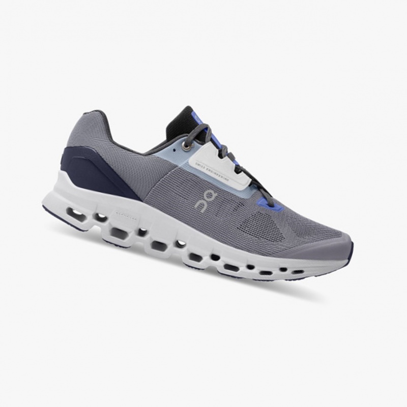 On Cloudstratus Road Running Shoes Fossil/Midnight | ICV-065719