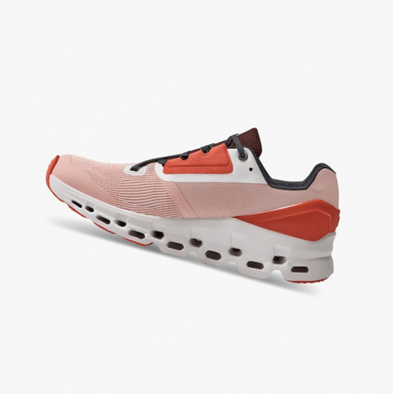 On Cloudstratus Road Running Shoes Rose/Red | CQY-052736