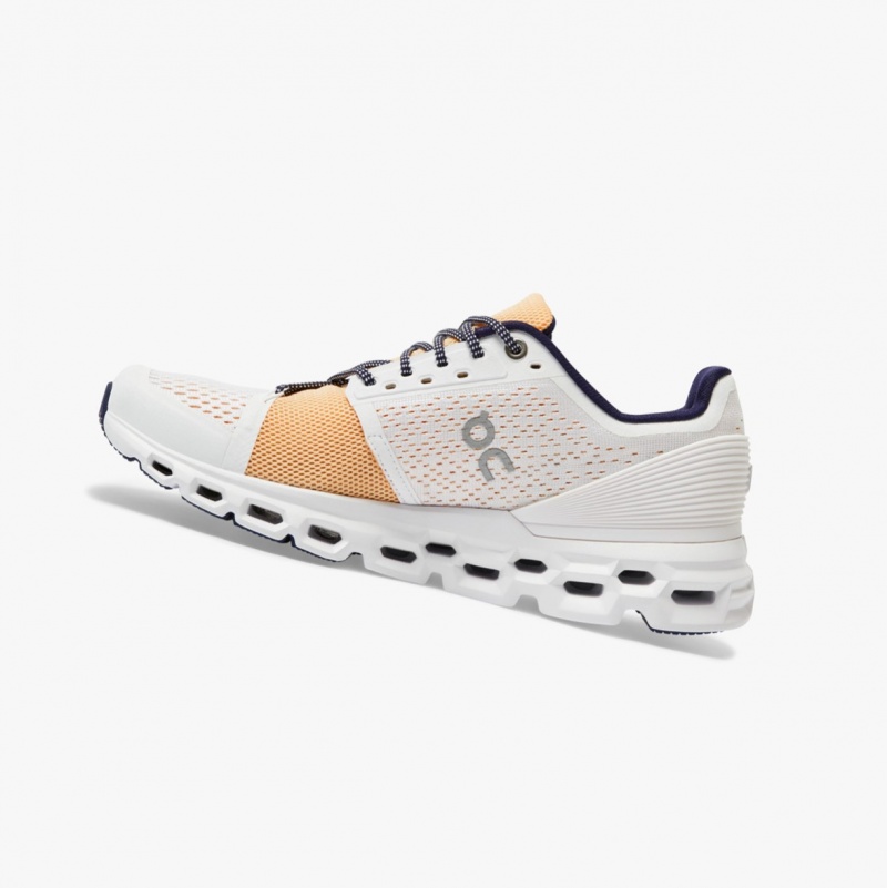 On Cloudstratus Road Running Shoes White | IRK-394517