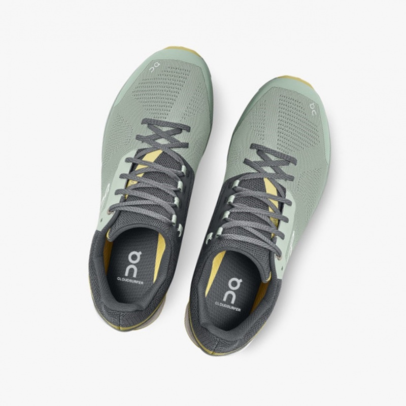 On Cloudsurfer 6 Road Running Shoes Eucalyptus/Citron | HEB-647501