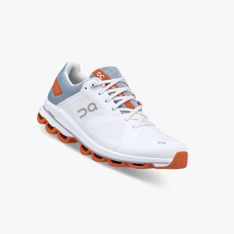 On Cloudsurfer 6 Road Running Shoes White/Flame | AMD-271504