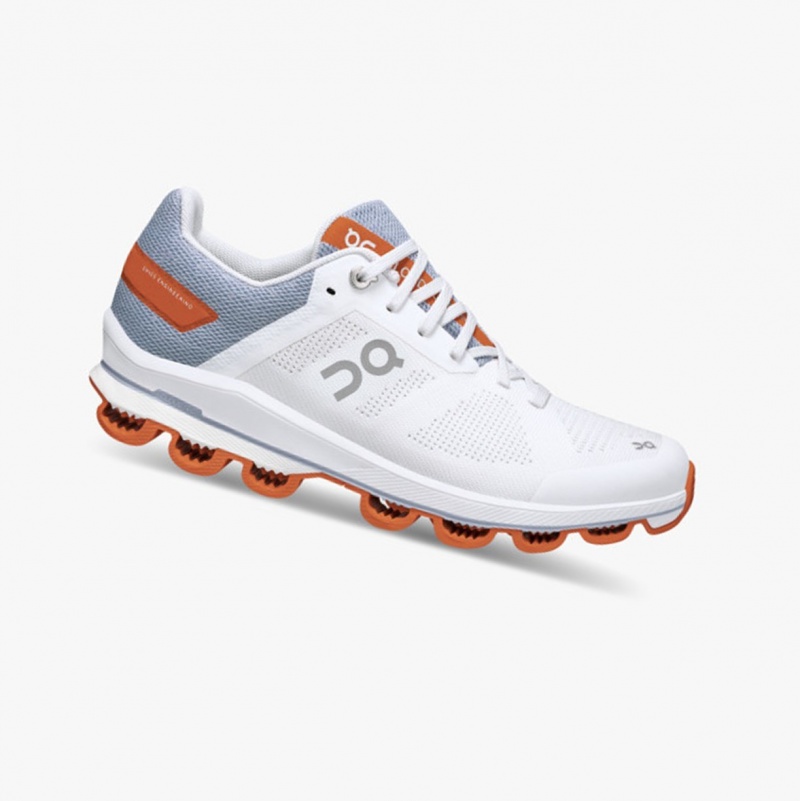 On Cloudsurfer 6 Road Running Shoes White/Flame | AMD-271504