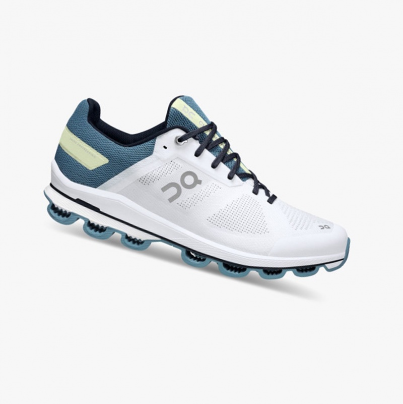 On Cloudsurfer 6 Road Running Shoes White/Niagara | TRP-859026