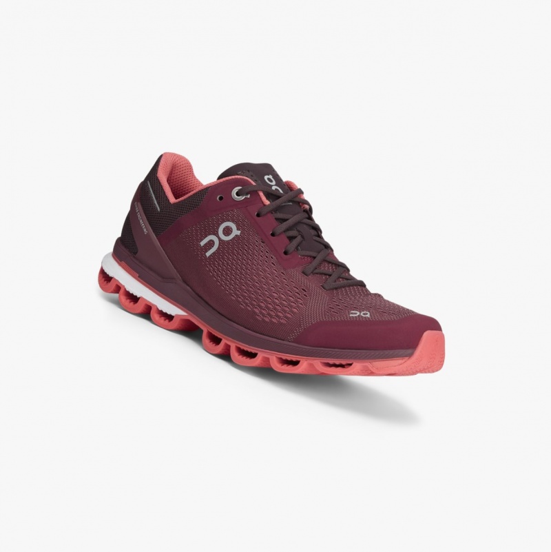 On Cloudsurfer Training Shoes Burgundy | TBW-215690