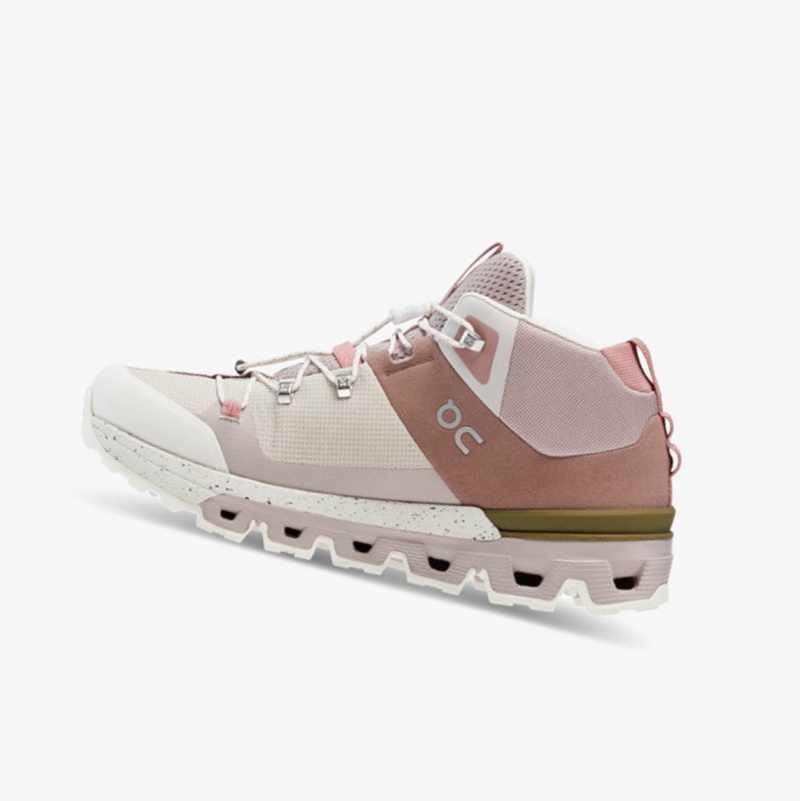 On Cloudtrax Hiking Boots Rose/Ivory | PEB-294568