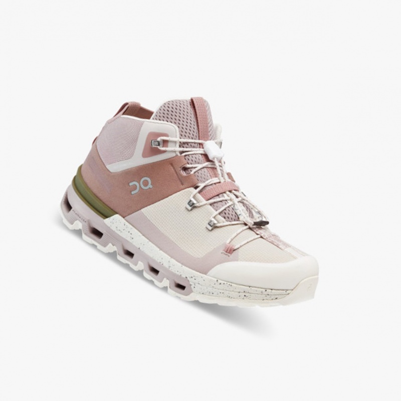 On Cloudtrax Hiking Boots Rose/Ivory | PEB-294568