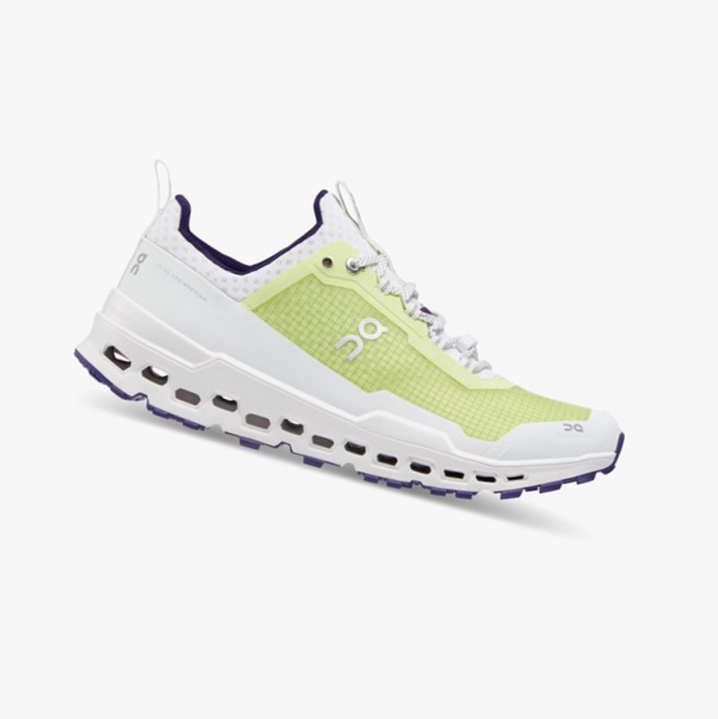 On Cloudultra Fluorite Trail Running Shoes Hay/White | STR-645023