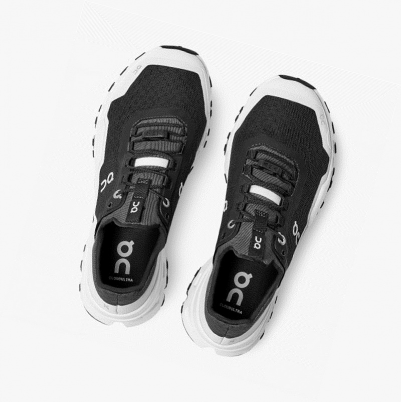 On Cloudultra Trail Running Shoes Black/White | EUD-248079