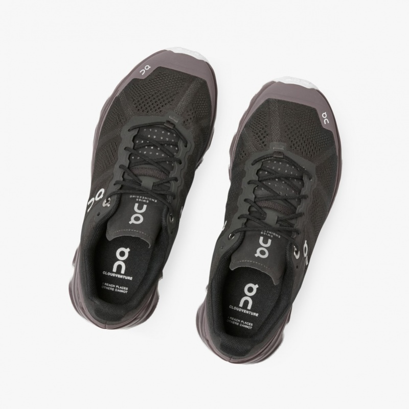 On Cloudventure Trail Running Shoes Black | PVQ-251968