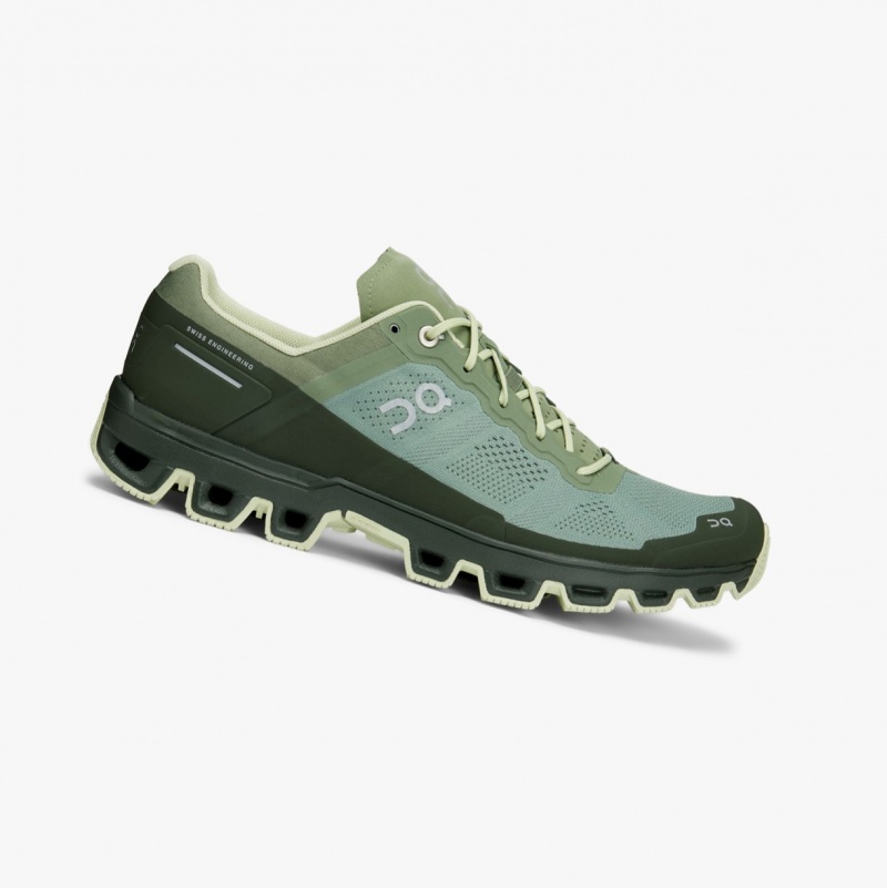 On Cloudventure Trail Running Shoes Green | DQN-640579